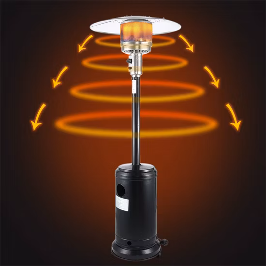 Aquecedor a gás propano para pátio externo com rodas 48, 000 BTU de cogumelo