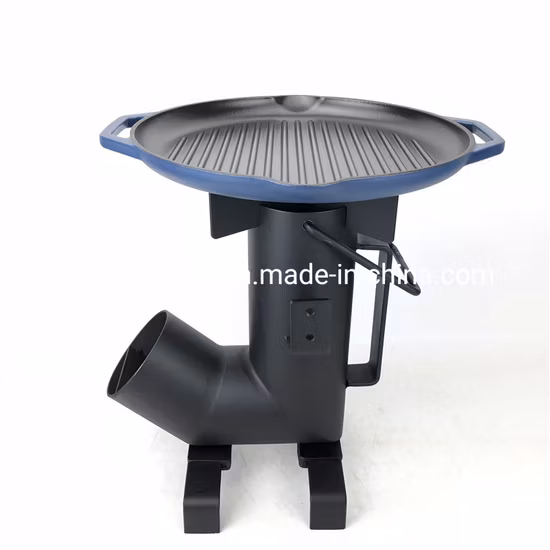 Carbon Steel Folding Wood Stove Camping Cooking Picnic Burning Rocket Stove