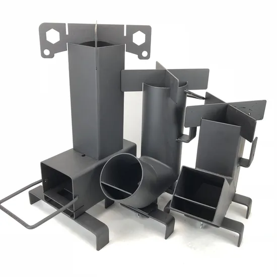 Carbon Steel Folding Wood Stove Camping Cooking Picnic Burning Rocket Stove