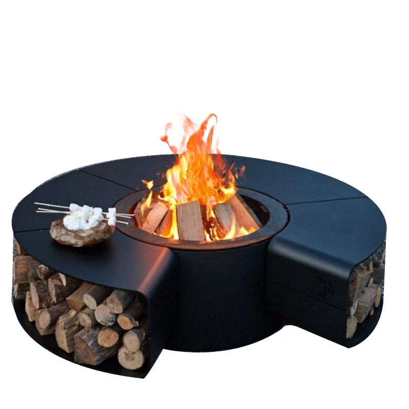 High Quality Corten Steel Round Garden Decorative Fire Pit