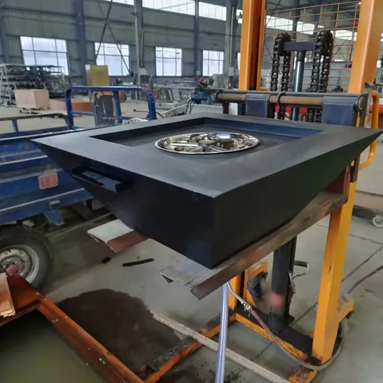 Decorative Stainless Steel Water Fountain Gas Fire Pit