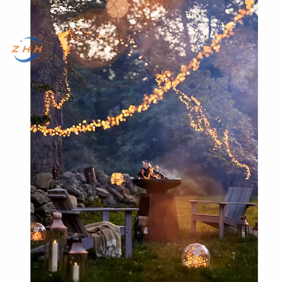 Fogueira a gás para decoração em forma quadrada de aço corten
